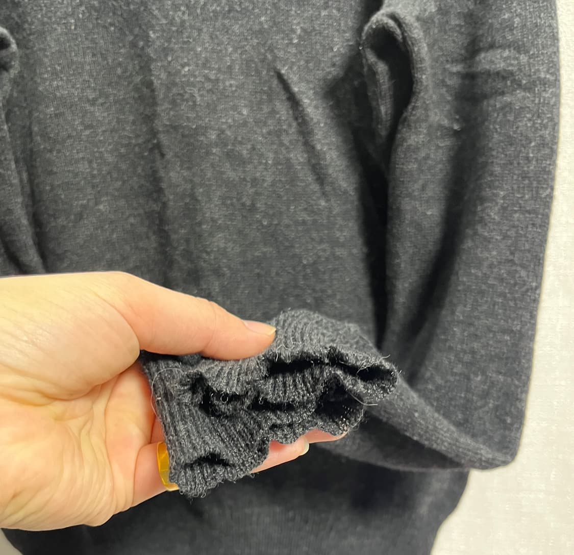 폴로 랄프로렌 램스울 브이넥 니트 블랙 S 상품이미지2