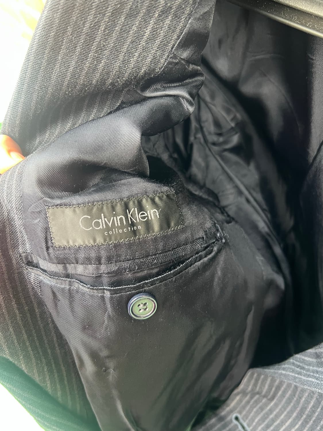 [ITALY MADE] 캘빈클라인 컬렉션 핀스트라이프 버진울 셋업 상품이미지2