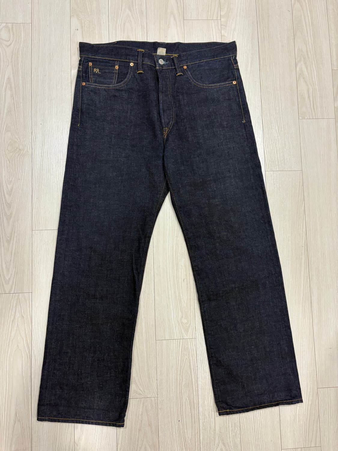 [34/32] RRL 빈티지 파이브포켓 이스트 웨스트 셀비지 진 상품이미지1