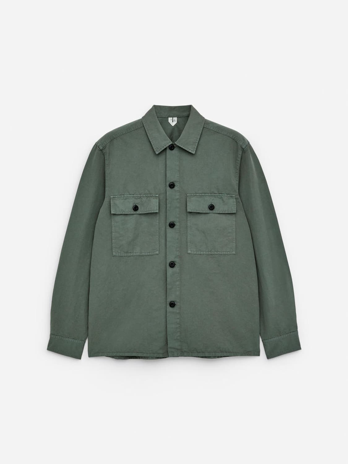 아르켓 코튼 리넨 오버셔츠 더스티 그린 50 상품이미지1