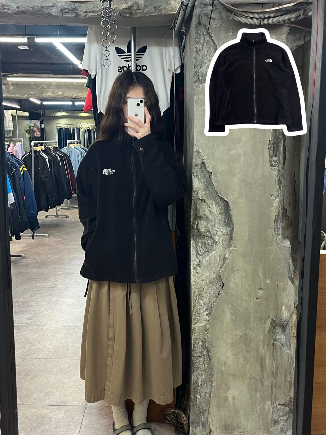 노스페이스 플리스 자켓 블랙 L #csz2546 상품이미지1