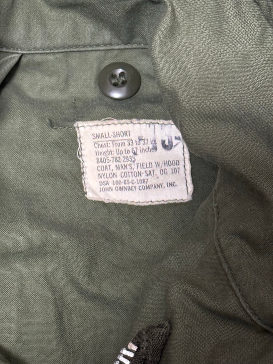 60s 미군 오리지널 M65 필드자켓 2세대 S-S 상품이미지6