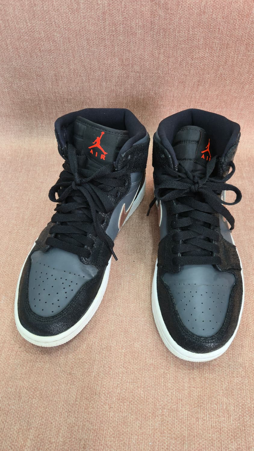 나이키 250mm- 상태최상 에어조던 1 미드 블랙/그레이 상품이미지1