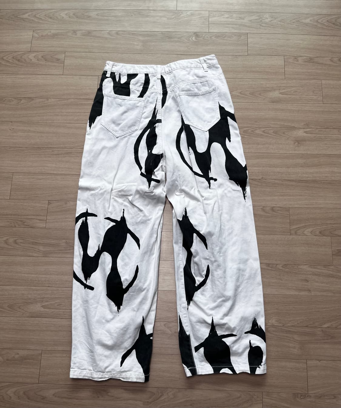 낫포너드 - Circle N Denim Pants - White L 상품이미지2