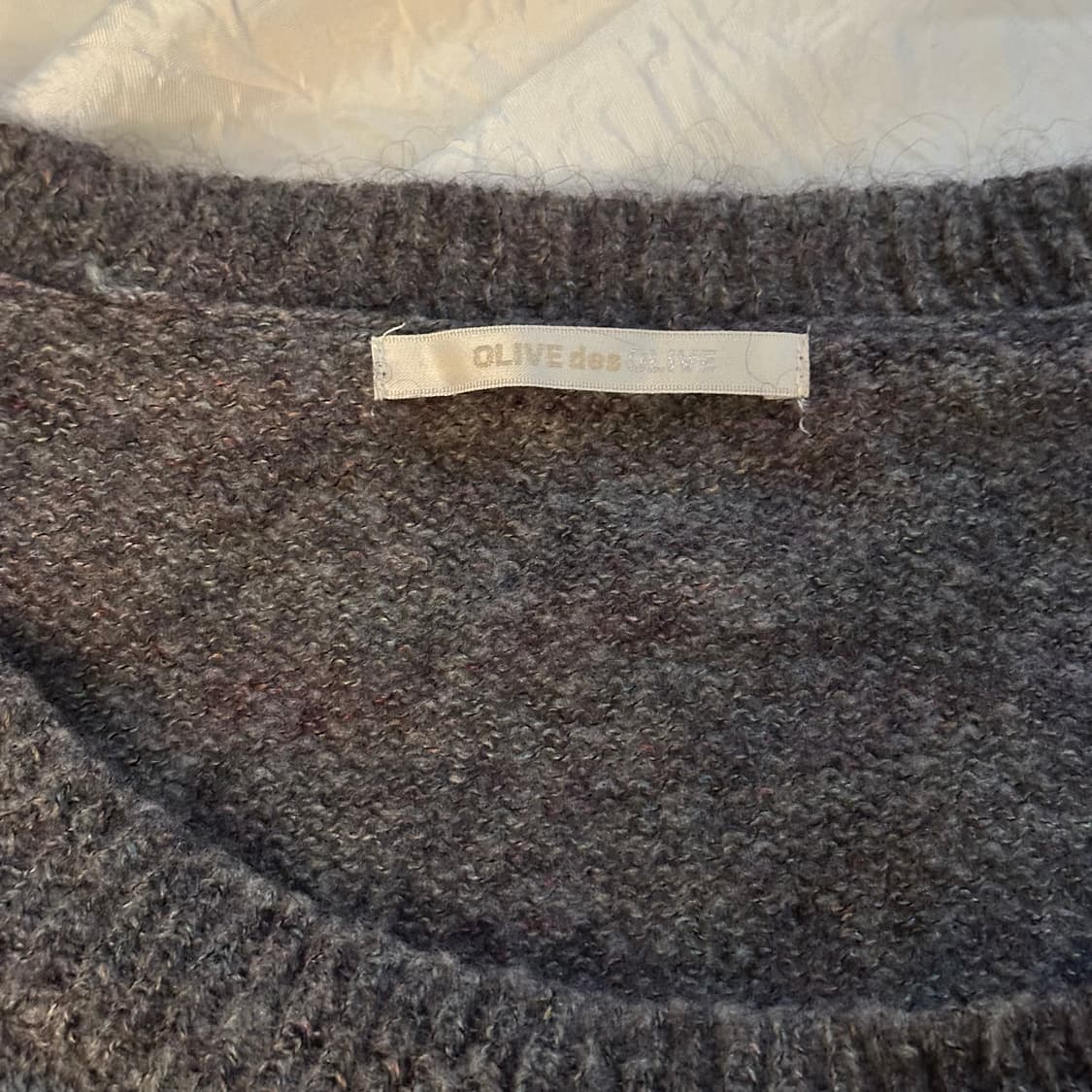 Olive des Olive 올리브데올리브 하구미 라떼갸루 셔링 니트 상품이미지6