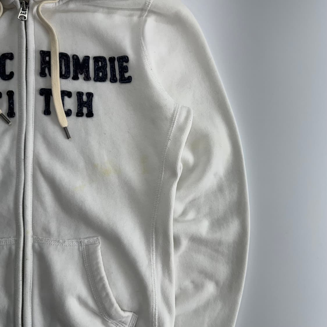 Abercrombie 아베크롬비 화이트 후드집업 상품이미지5