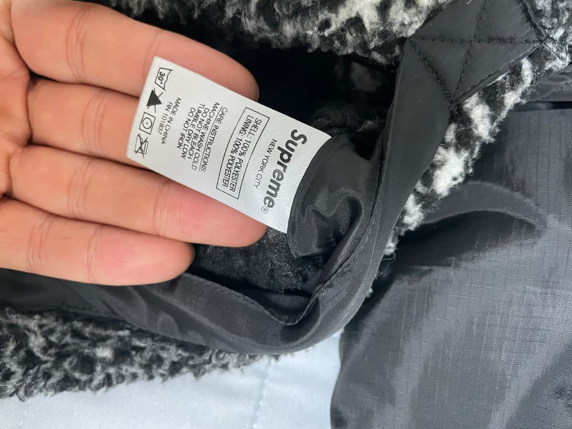 슈프림 리버서블 반다나 플리스 자켓 블랙 M 상품이미지4