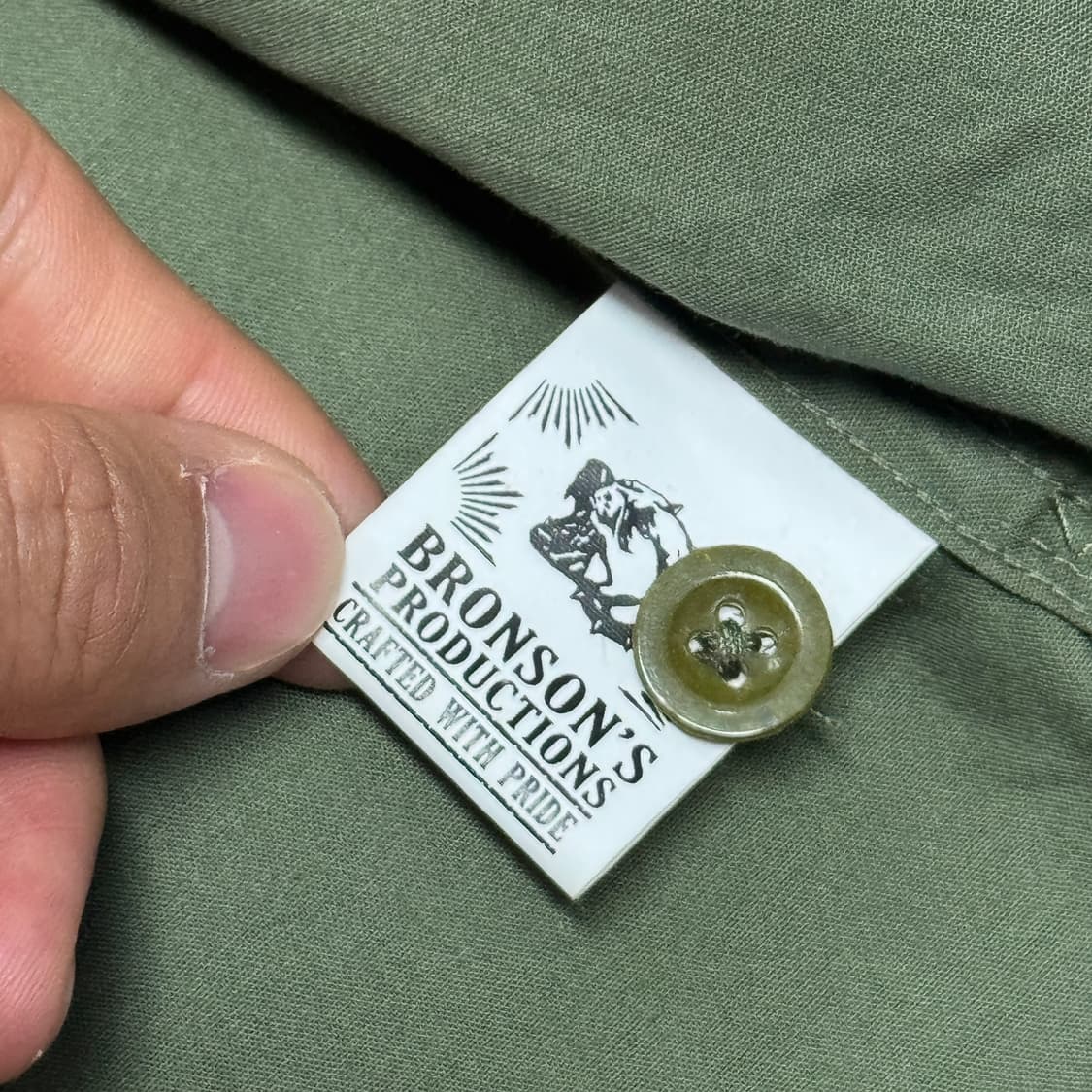 브론슨 USN 카키 밀리터리 셔츠 38(95) 상품이미지6