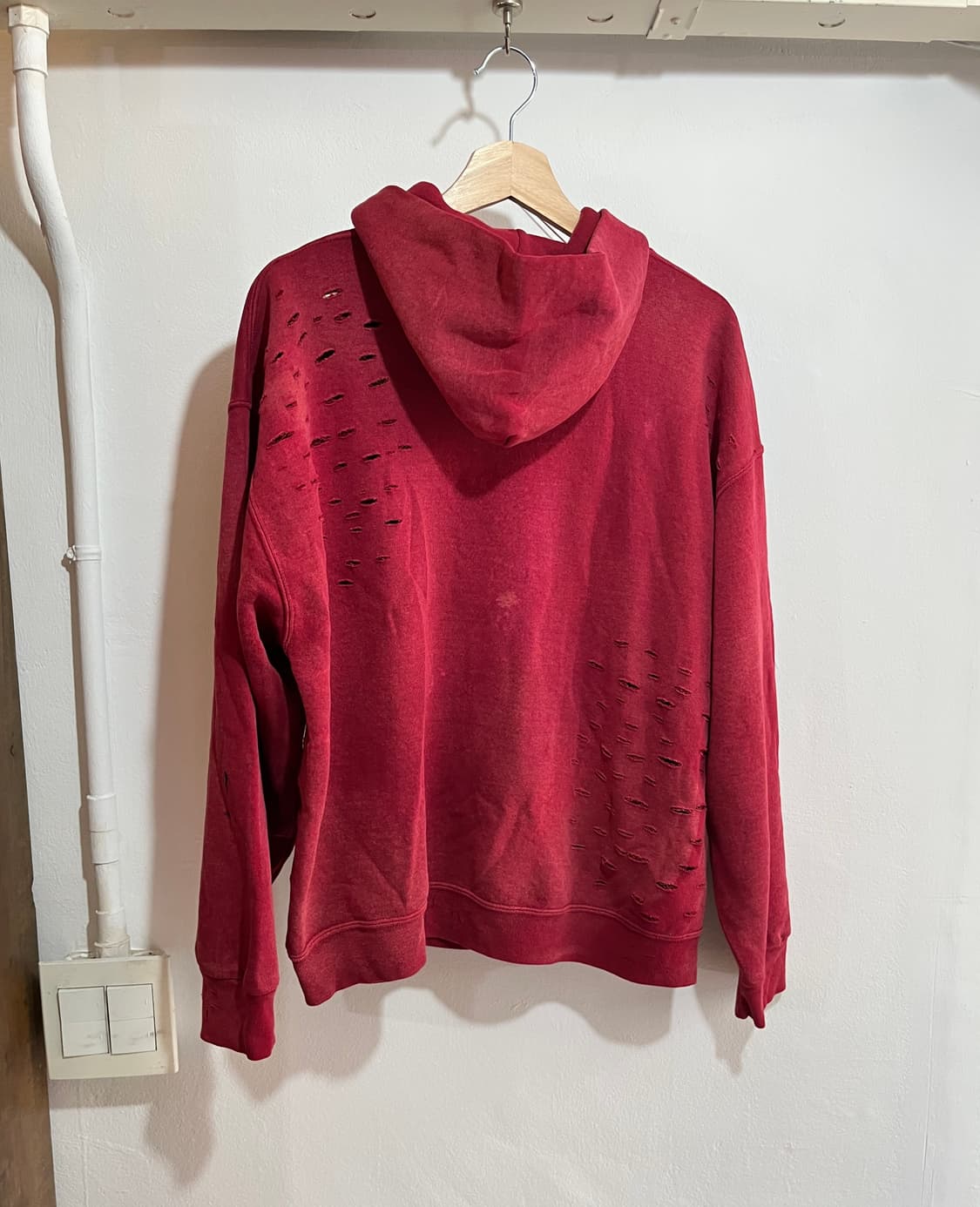 Russell Distressed Blank Hood Zip-Up 상품이미지3