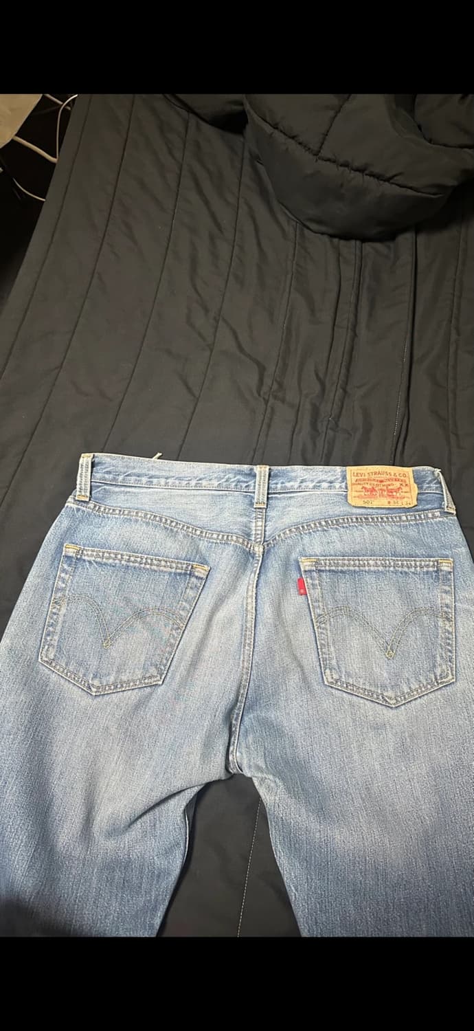 리바이스 501 연청 W34 L34 상품이미지3