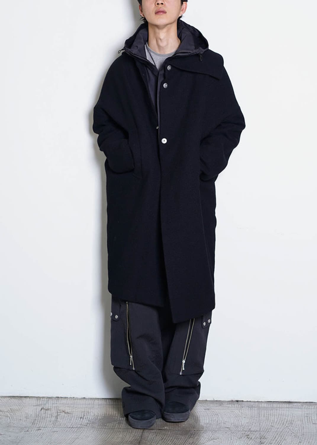 Distorted Cocoon Coat (Black) 48사이즈 상품이미지4