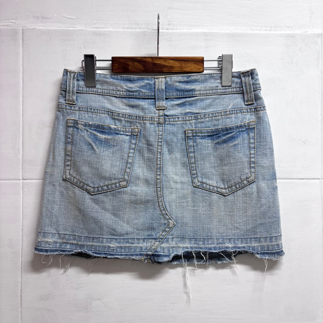THEORIA 데미지 데님 미니 스커트 JPN 상품이미지4