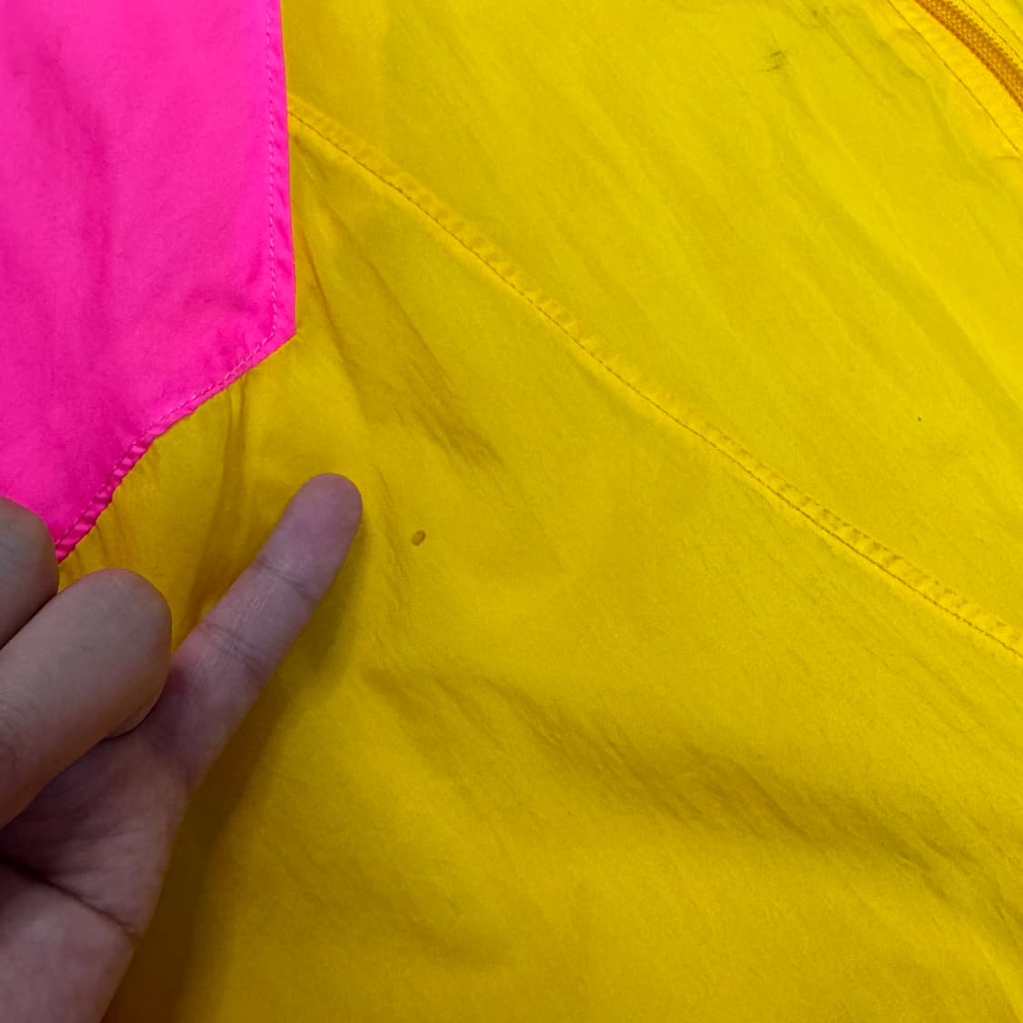 🎏 나이키 옐로우핑크 아노락 반집업 자켓 상품이미지2