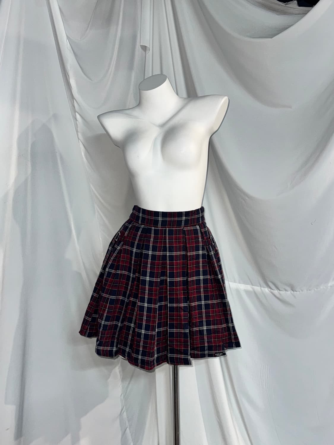 레드 체크 데일리 펑크 니혼진 코디세트  상품이미지2