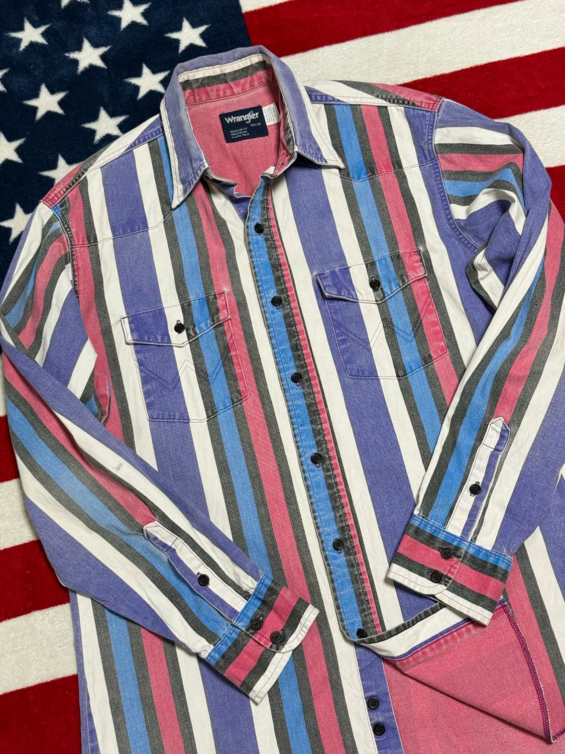 랭글러 웨스턴셔츠 90s Wrangler western shirt 빈티지 상품이미지5