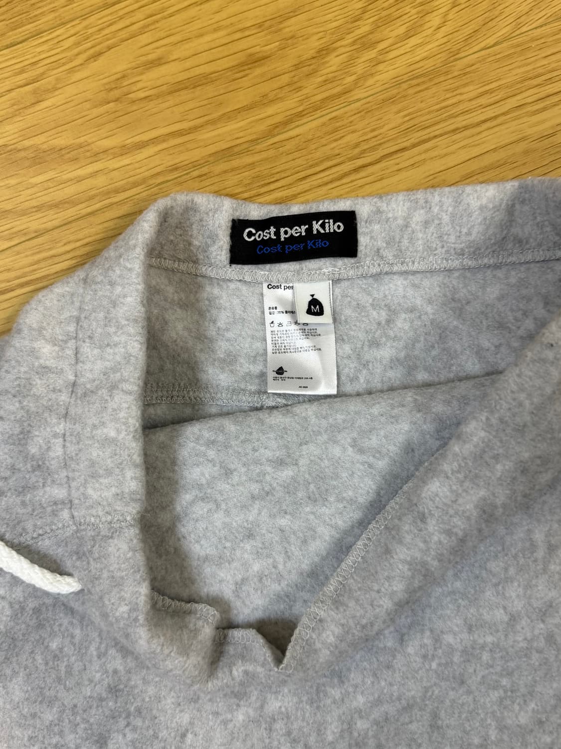 코스트퍼킬로 티스 스트링 플레어 스커트 라이트 그레이 M 상품이미지4