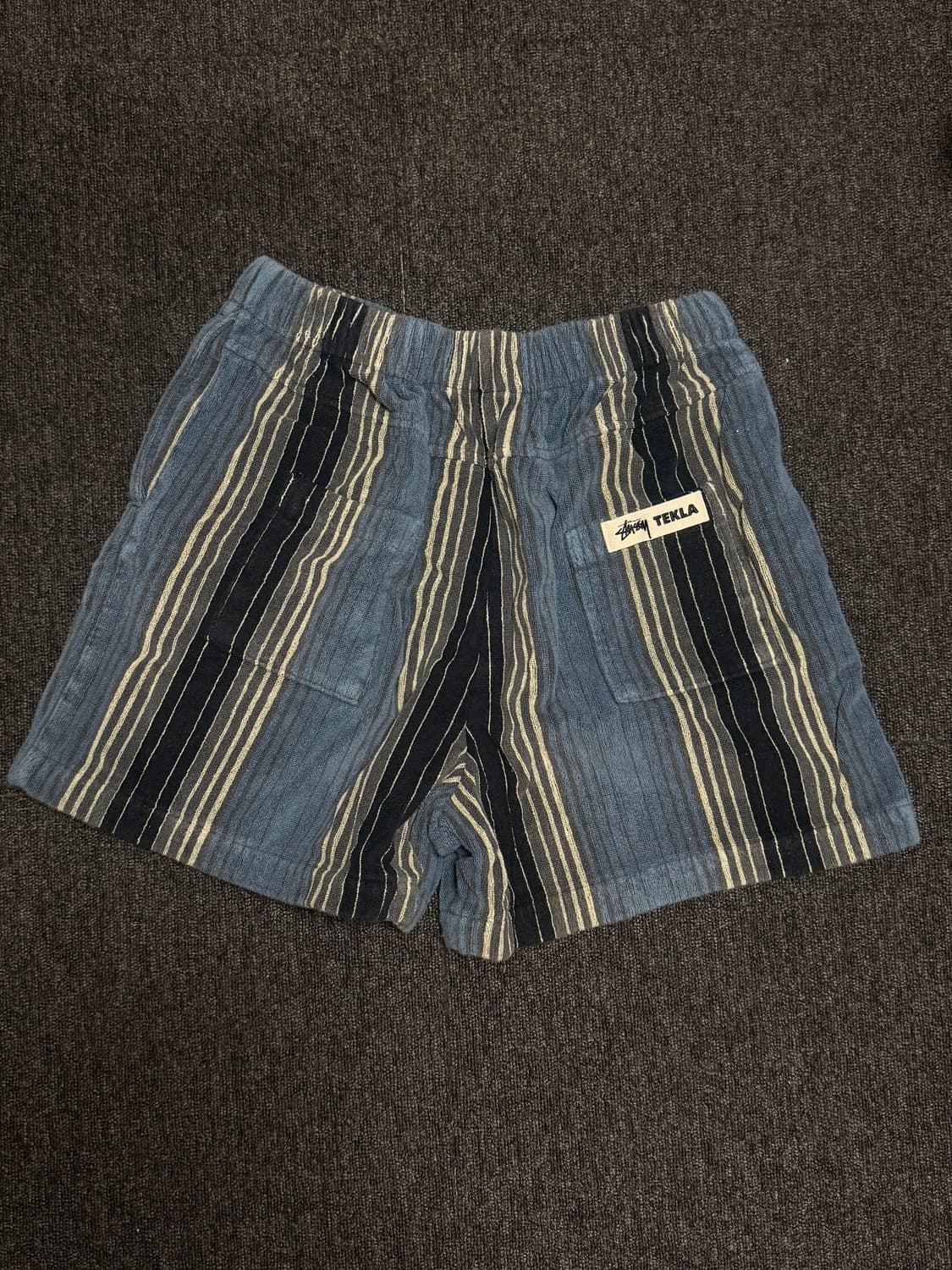 [XL] 스투시 x 테클라 테리 쇼츠 멀티 스트라이프 상품이미지1