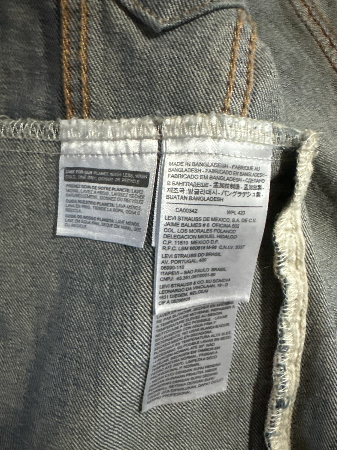 LEVIS 72334 type3 워싱 리바이스 중청 데님 자켓 상품이미지4