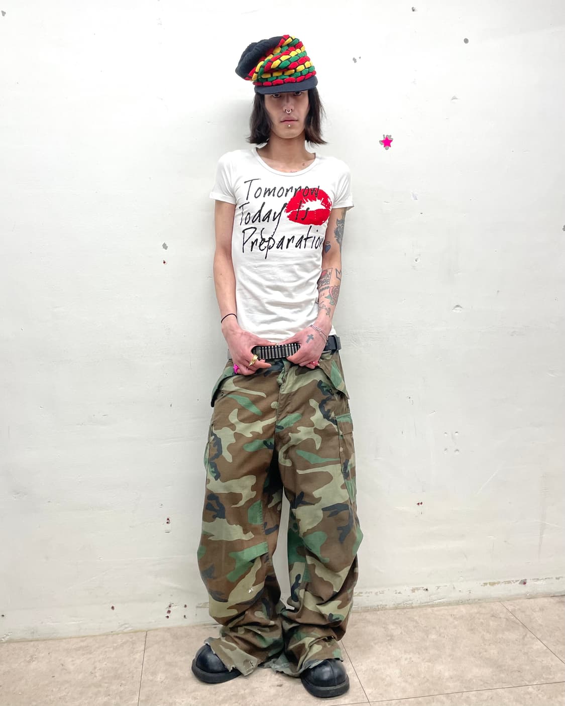 Red Lip Cubic T-shirt  상품이미지5