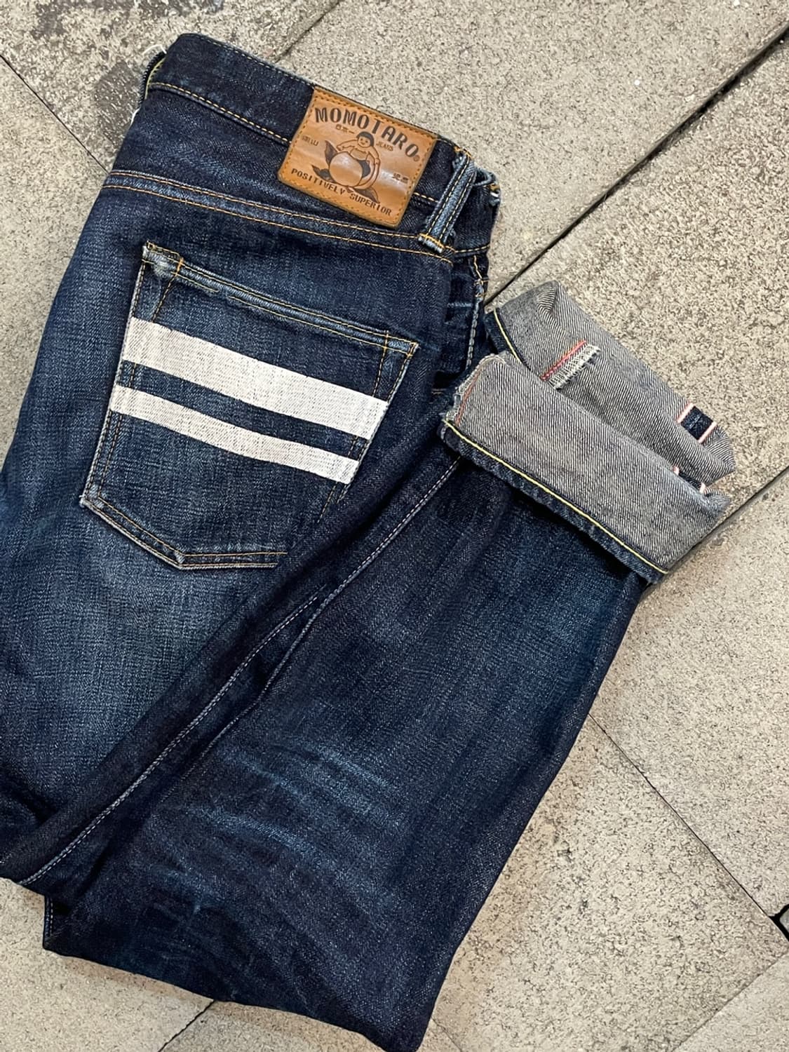 모모타로 진 0306 셀비지 데님 팬츠  상품이미지1