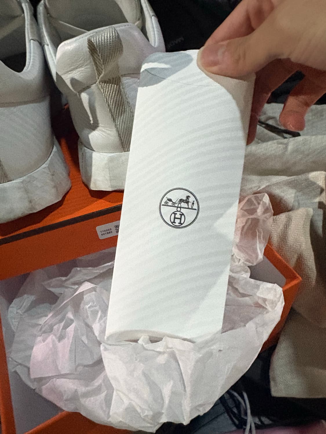 에르메스 바운싱 화이트 크림판 42사이즈 상품이미지9