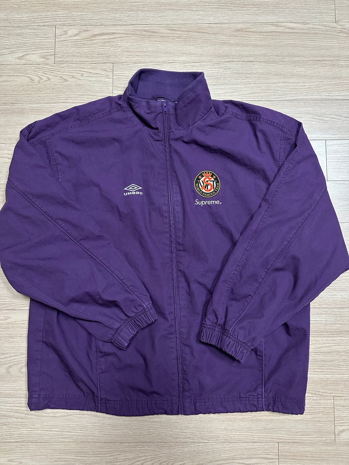 26ss 슈프림x엄브로 립스탑 트랙자켓 플럼 m 상품이미지2