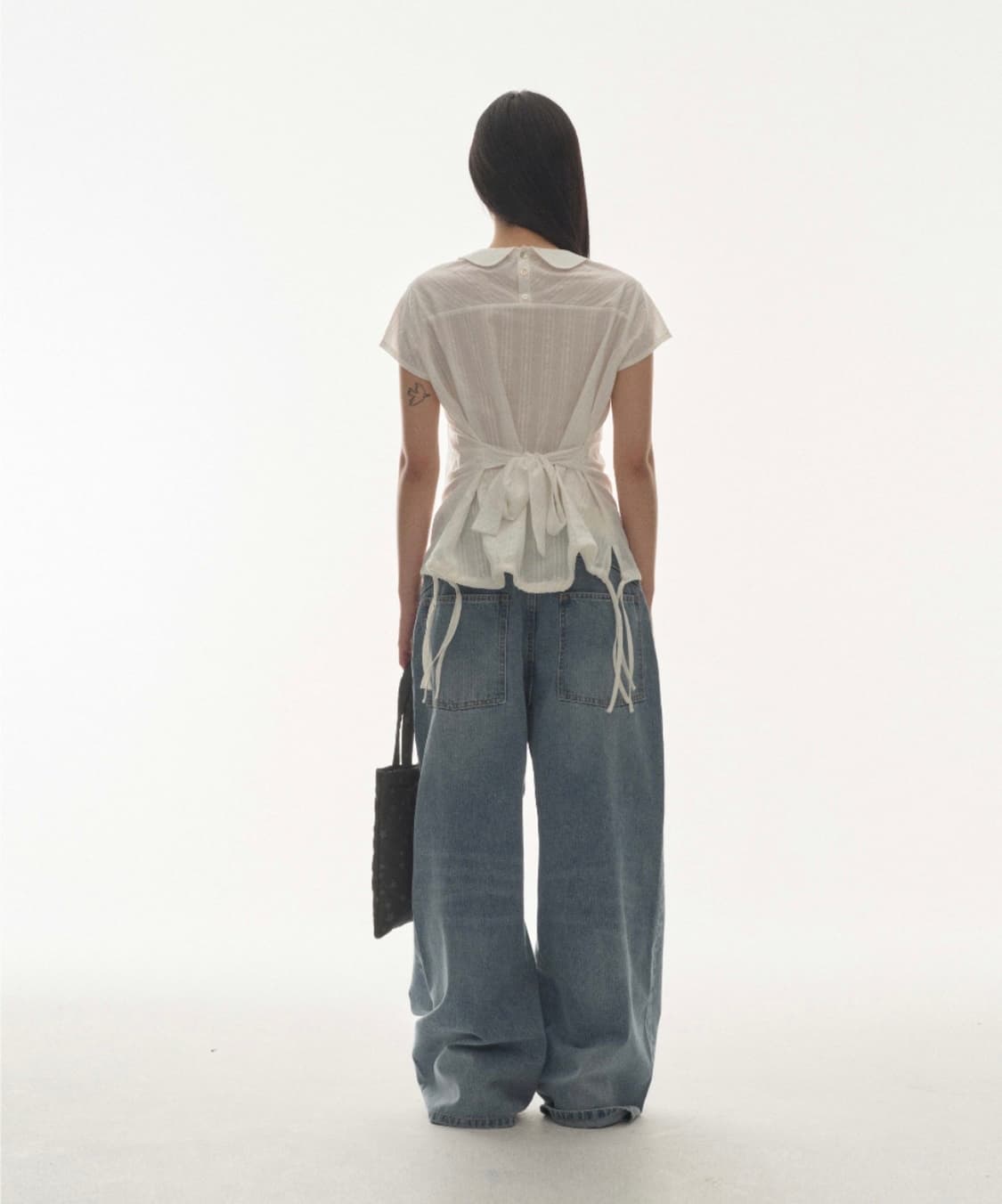 W STITCH DENIM PANTS BLUE 상품이미지3