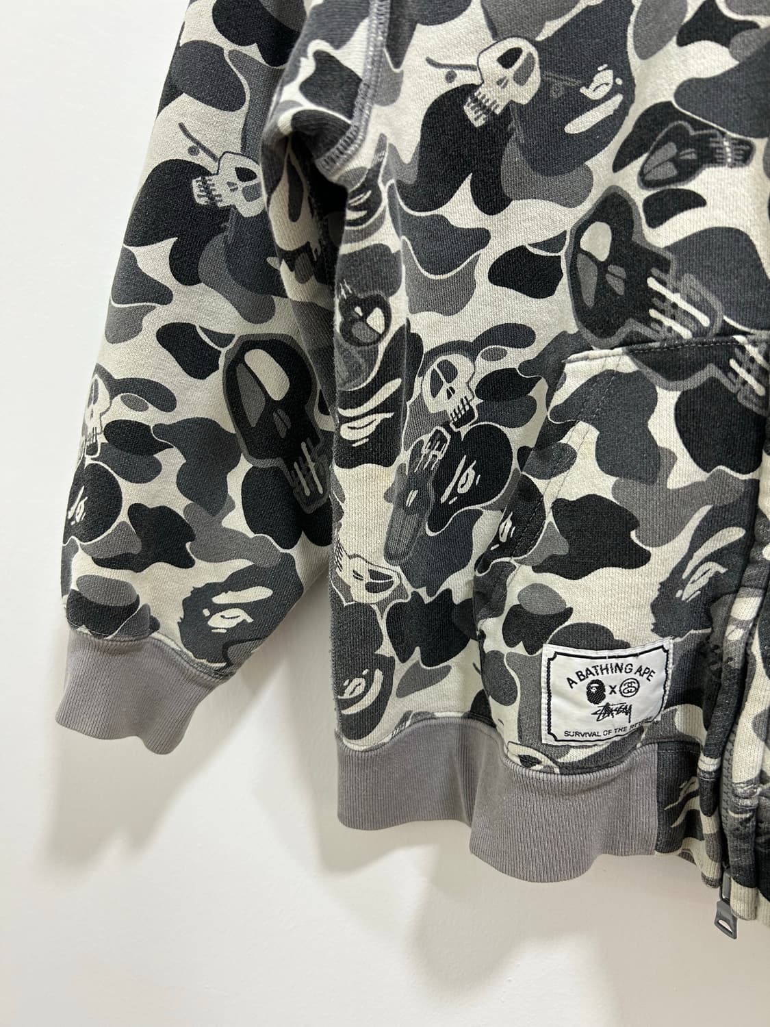 베이프 스투시 콜라보 키즈 후드집업 상품이미지6