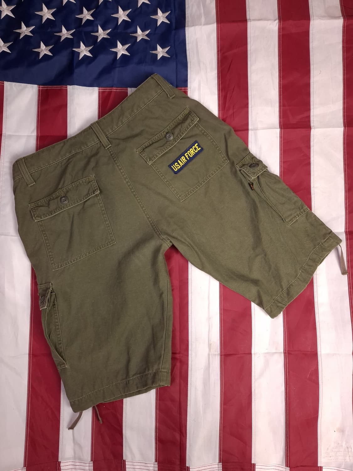오리지날 일본판 알파사 밀리터리 패치 카고 반바지 상품이미지6
