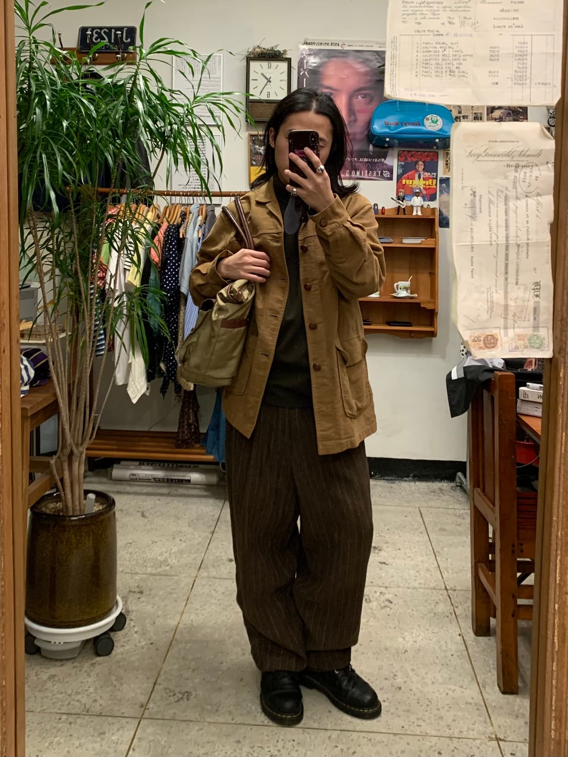 네펜데스 베이지 커버올 자켓 상품이미지1