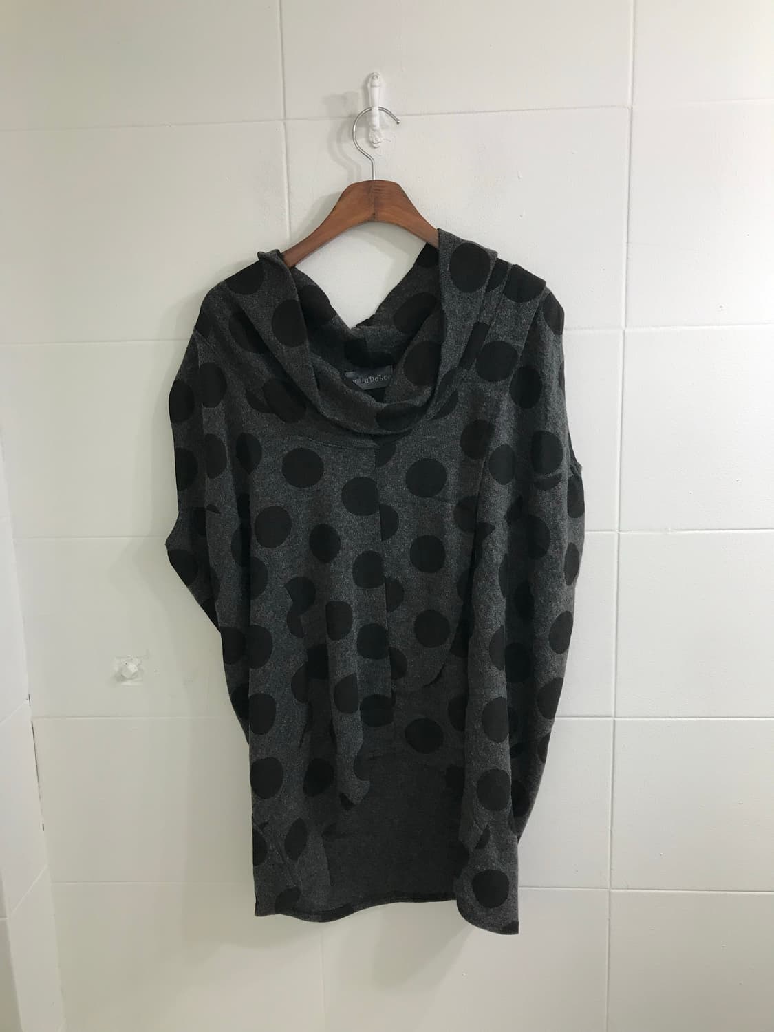 무채색 니혼진 도트 더블버튼 코트 코디세트 상품이미지7