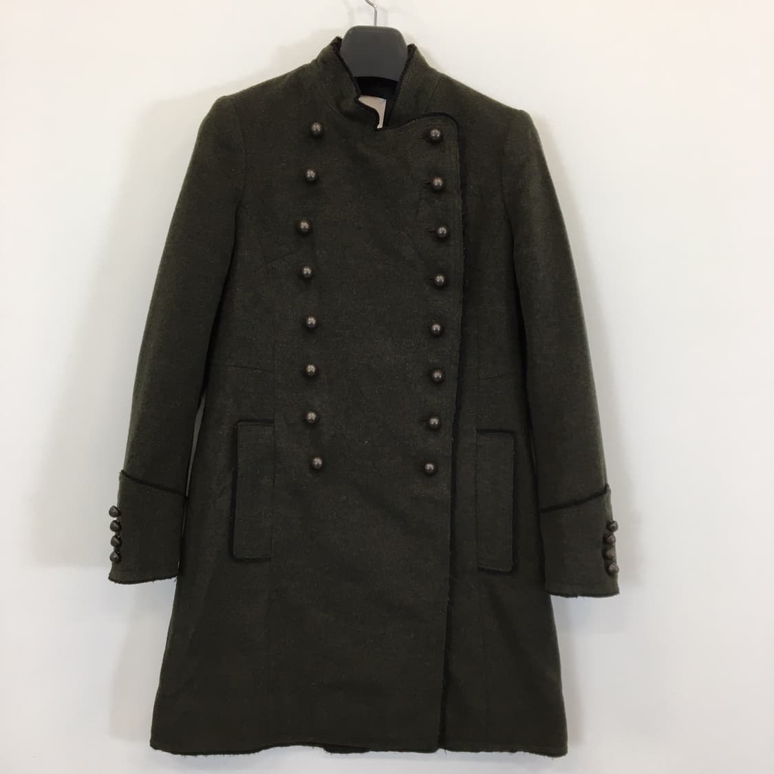 오즈세컨 더블 울코트 55 카키  상품이미지1