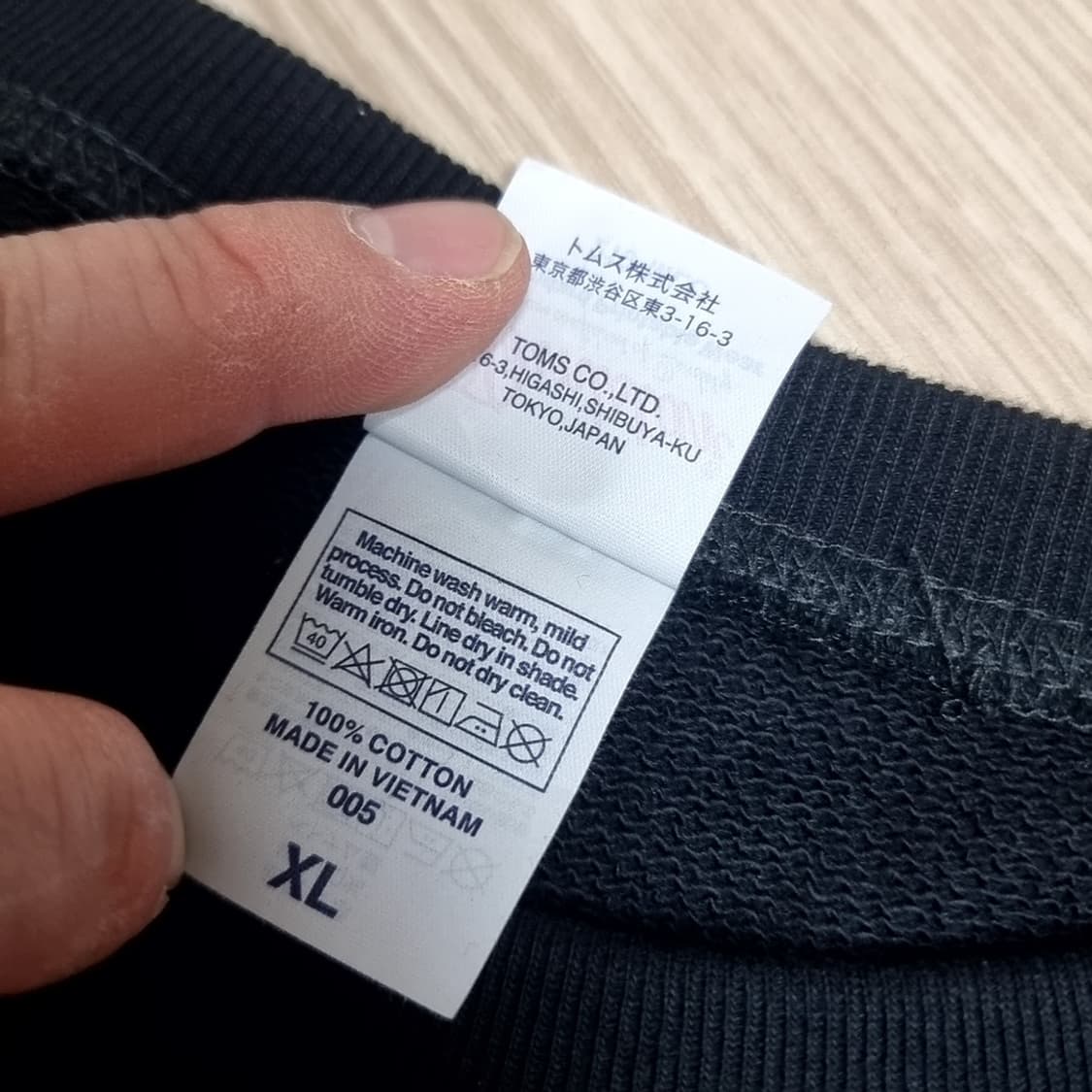 빈티지 프린트스타 검정색 맨투맨티(XL) 상품이미지4