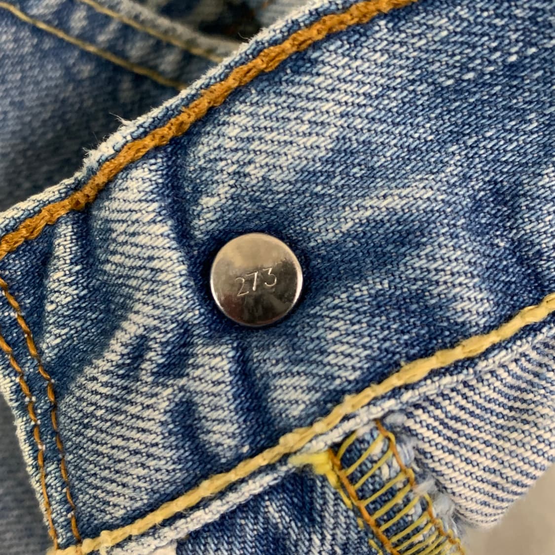 빈티지 리바이스 501 워싱 데님팬츠( 30사이즈 ) 남자청바지 연청 상품이미지8