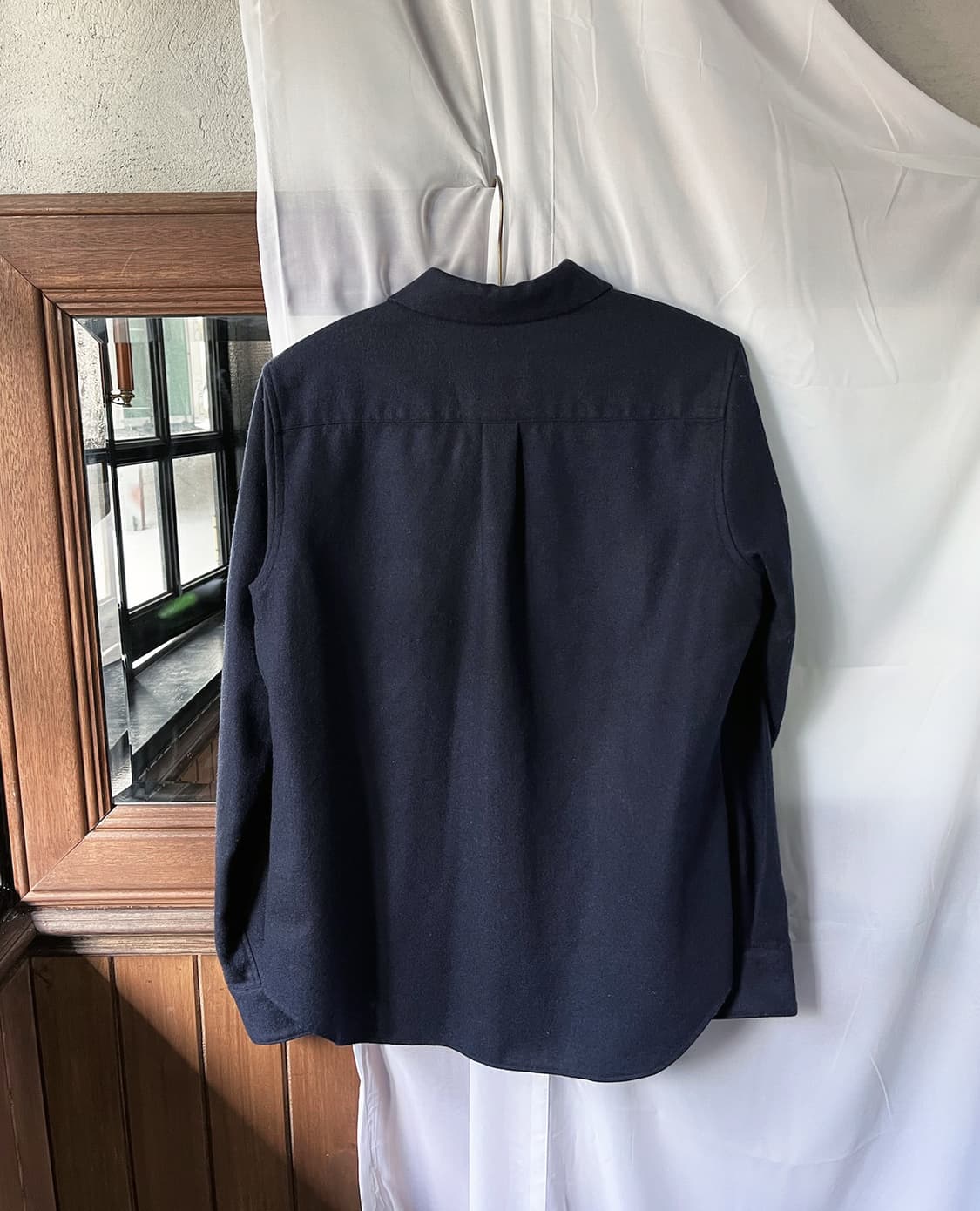 COMME DES CARCONS navy wool shirt 상품이미지8