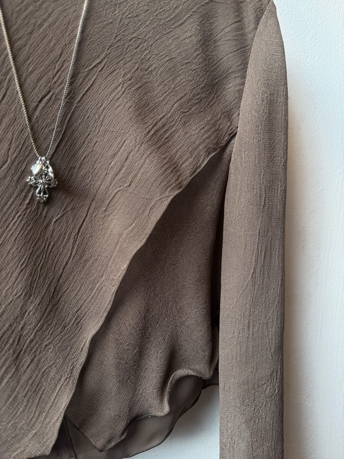 Slit Layered Blouse 0086 상품이미지5