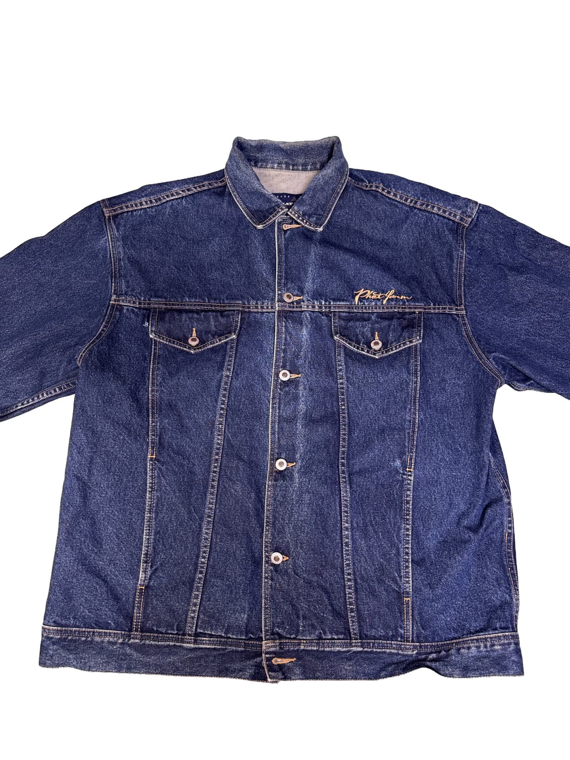 빈티지 90s 팻팜 PHAT FARM 데님 자켓 XL 상품이미지2