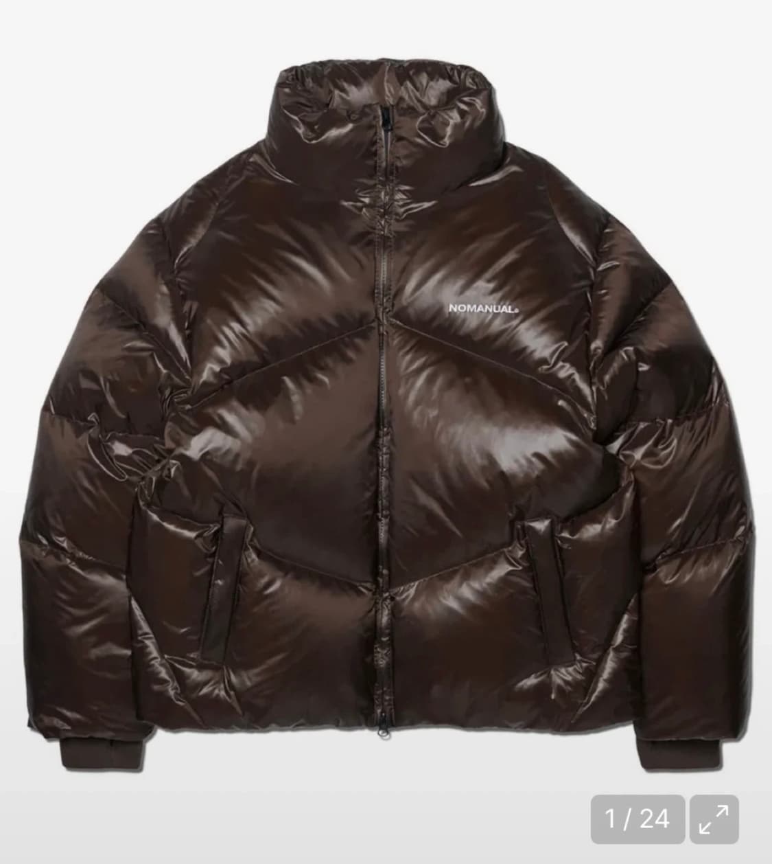 노매뉴얼 패딩 브라운 색상 상품이미지1
