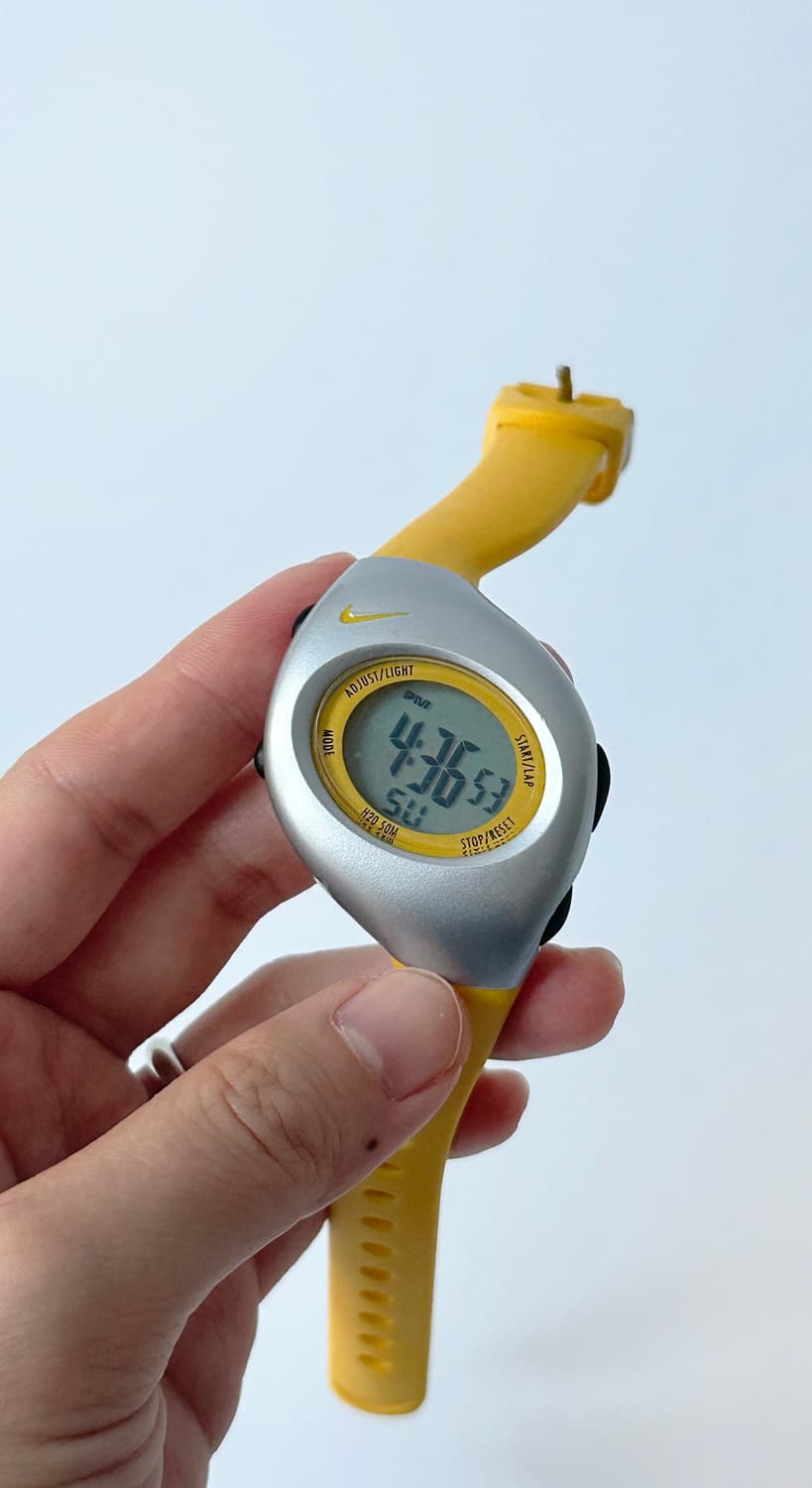 Vintage Nike Triax running watch─yellow 상품이미지3