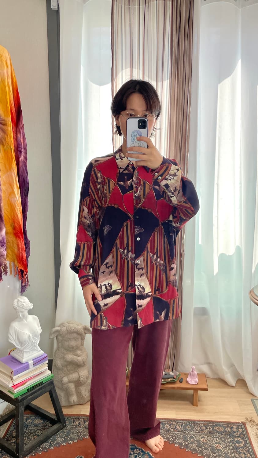 90s 빈티지 덕 앤 체인 클래식 셔츠 상품이미지2