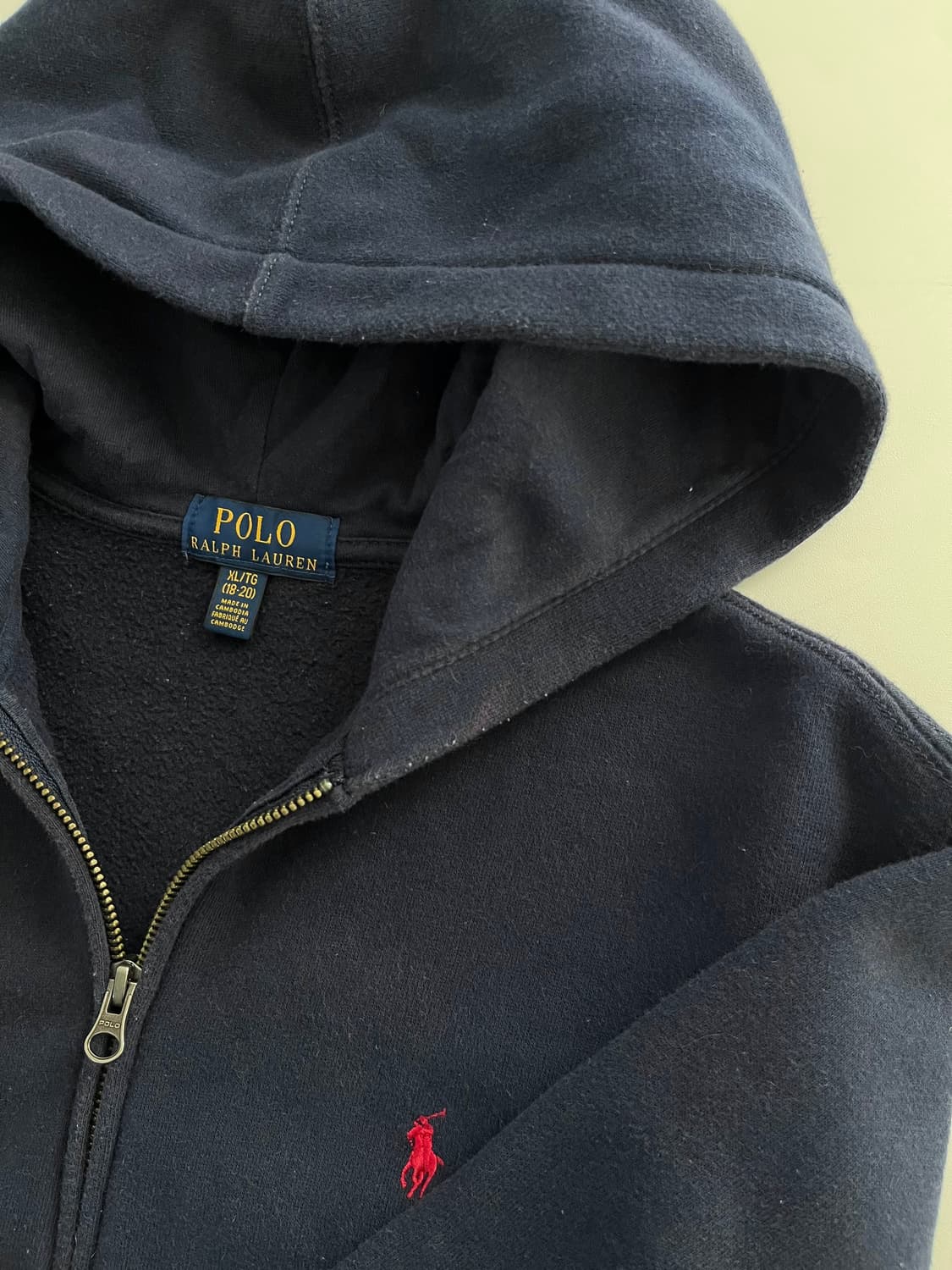 Polo 폴로 랄프로렌 신형라벨 보이즈라인 네이비 후드집업 상품이미지6