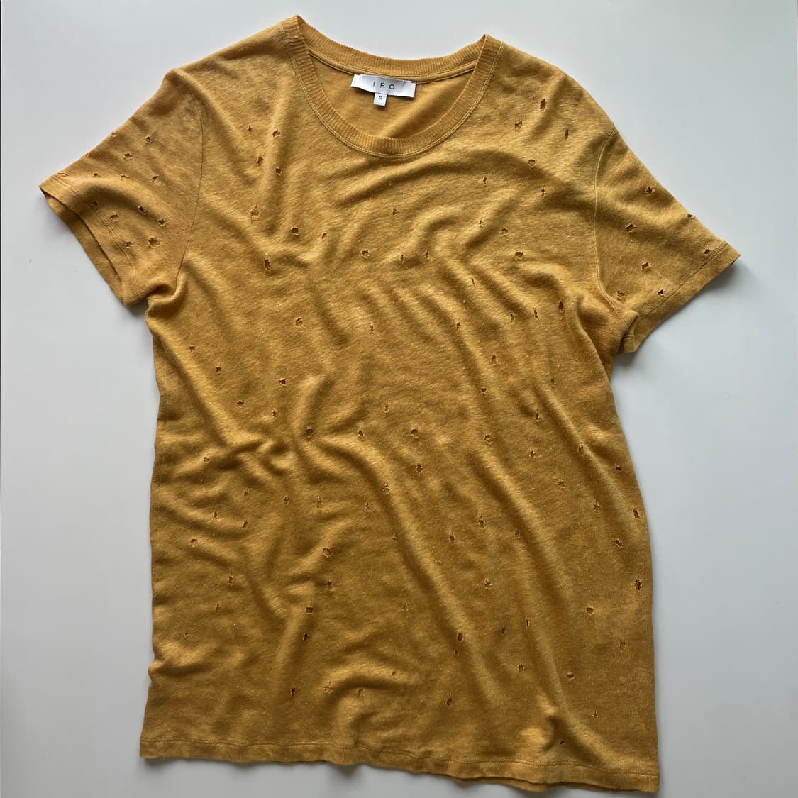 Iro Punching Linen S/S Tee 상품이미지2