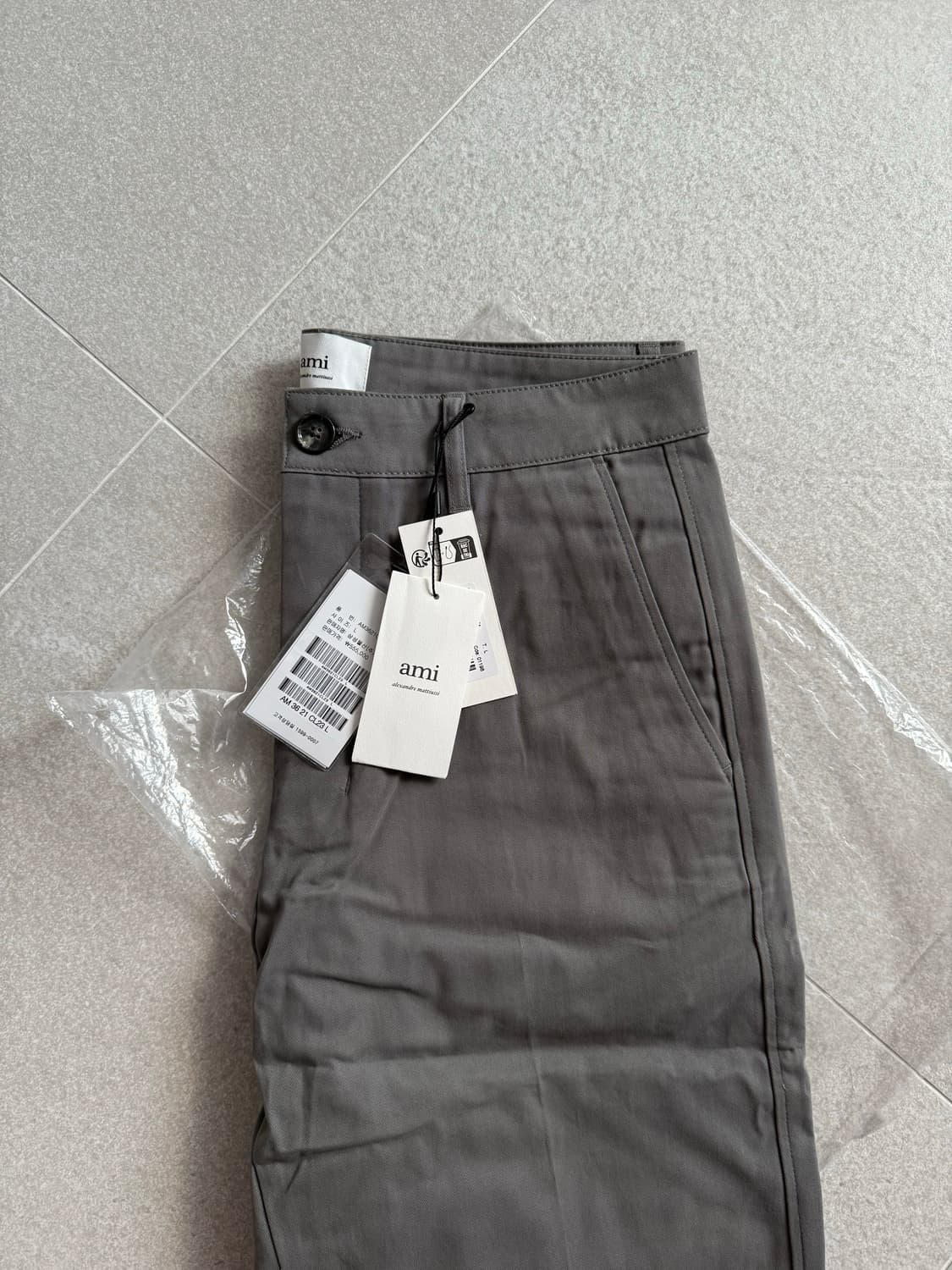 AMI 남성 면바지 그레이 (L / 32사이즈) 상품이미지1