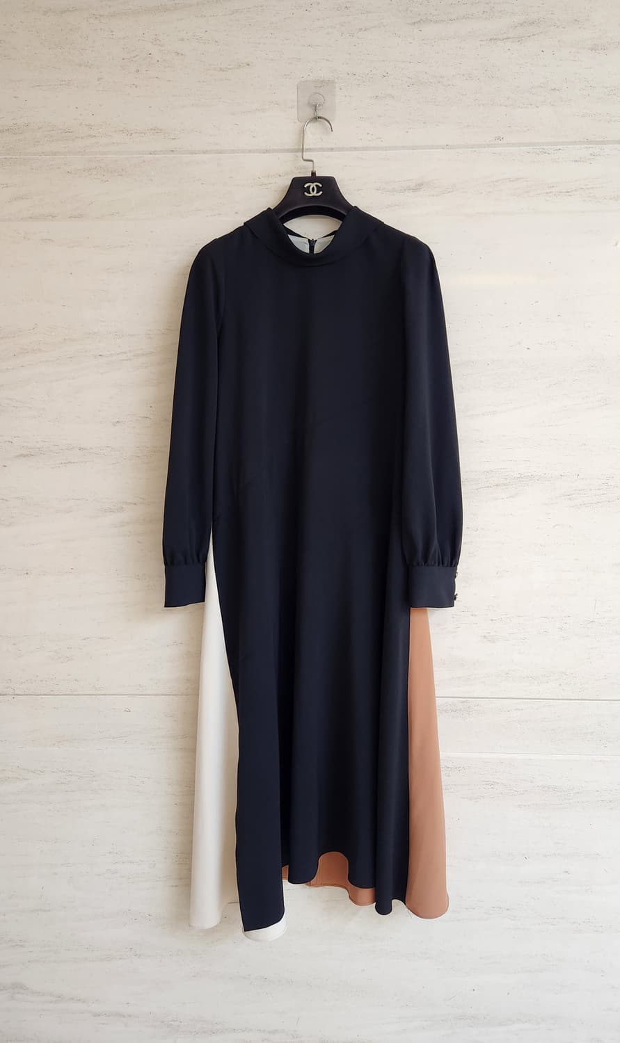 주크 컬러배색 롱원피스 55사이즈 상품이미지3