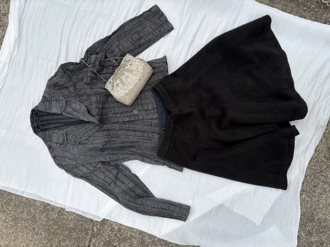 ✨Soft Black Flare Skirt 상품이미지2