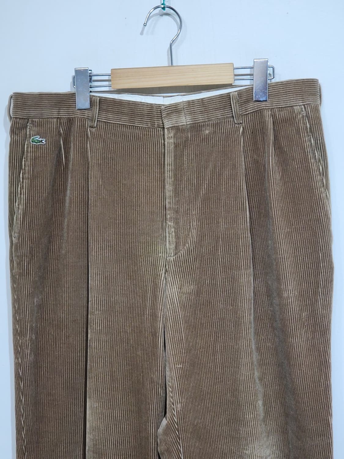 (36) 라코스테 코듀로이 팬츠 브라운 골덴바지 와이드핏  상품이미지2