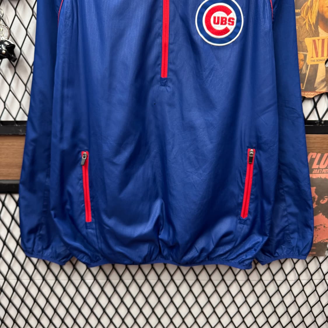 MLB X G-lll 칼뱅크 시카고 컵 바람막이 전면 로고 포인트 블루 상품이미지4