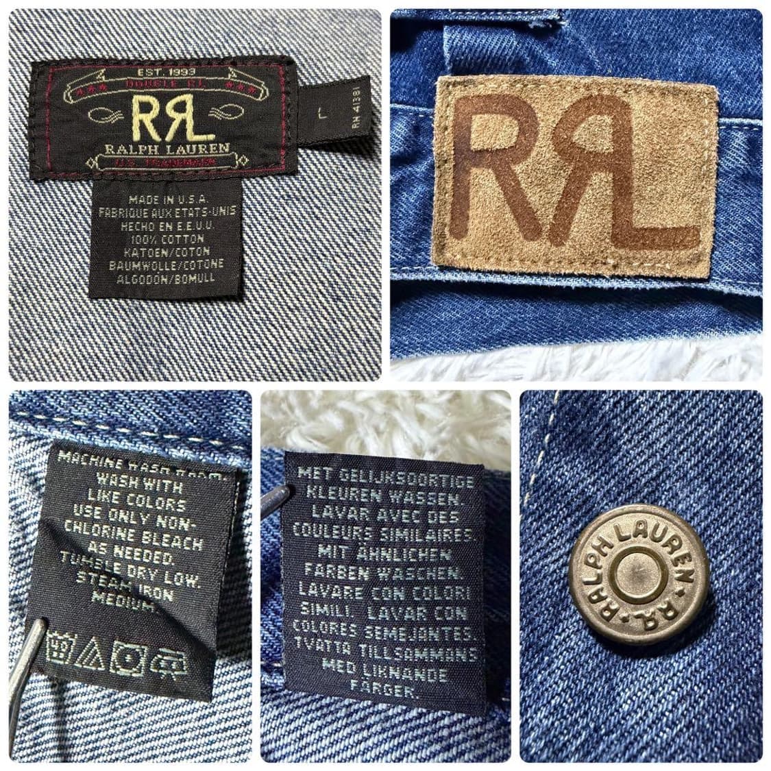 90s RRL 더블알엘 데님자켓 상품이미지5