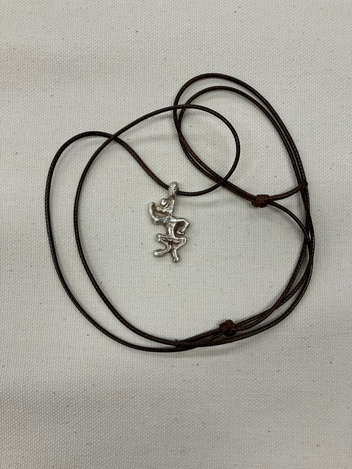 Dancing Man Pendant Necklace (Silver) 상품이미지1