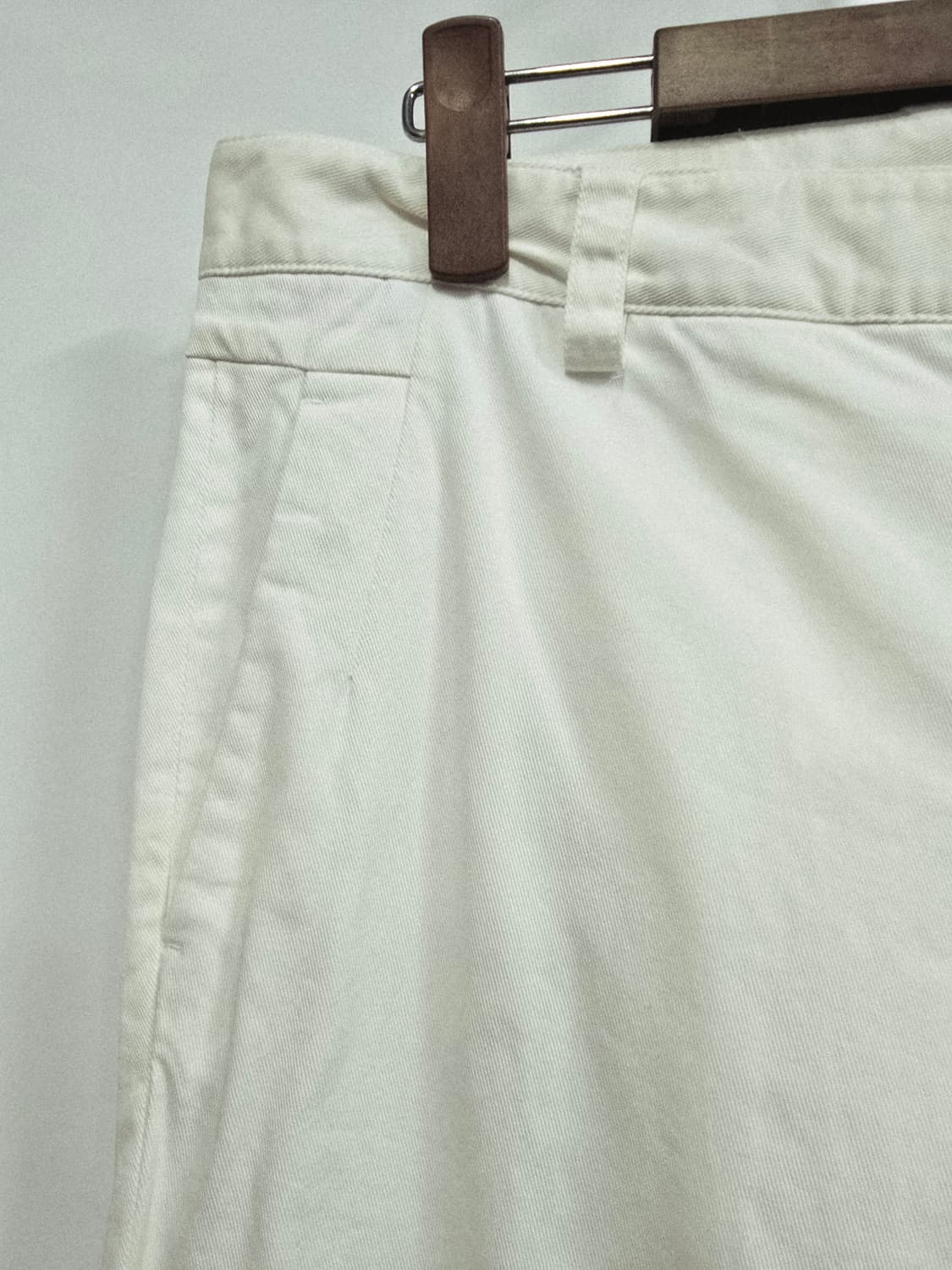 시스템  화이트 면바지 상품이미지2